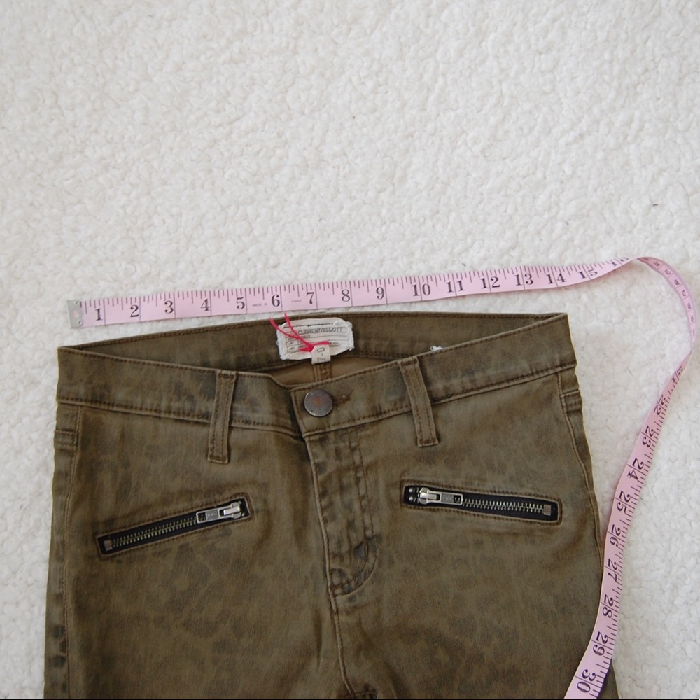 Current Elliott The Soho Zip Army Dirty Paws 27 - Picture 4 of 7